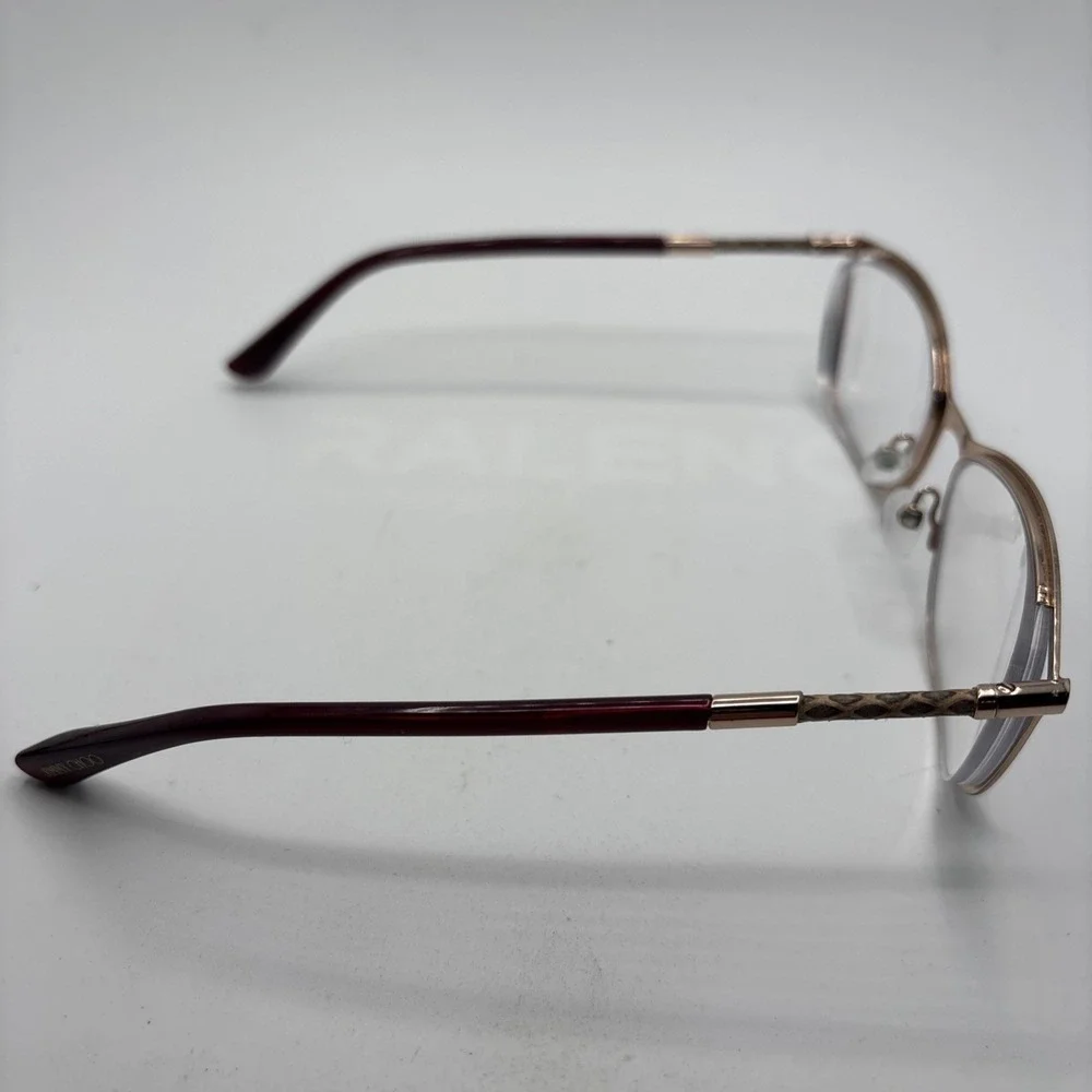 Jimmy Choo 134 J6Y Women's Red Butterfly Eyeglasses Frames 53-17 135 Italy #821